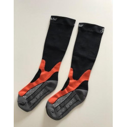 Chaussettes de compression Noire-Grise-Orange