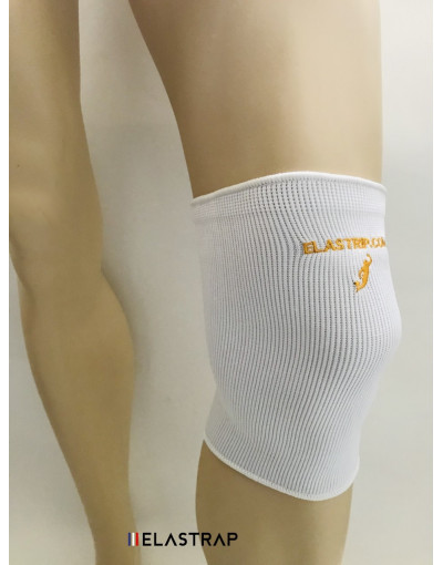 Blanc cassé-sport Support de genou élastique rembourrée de protection