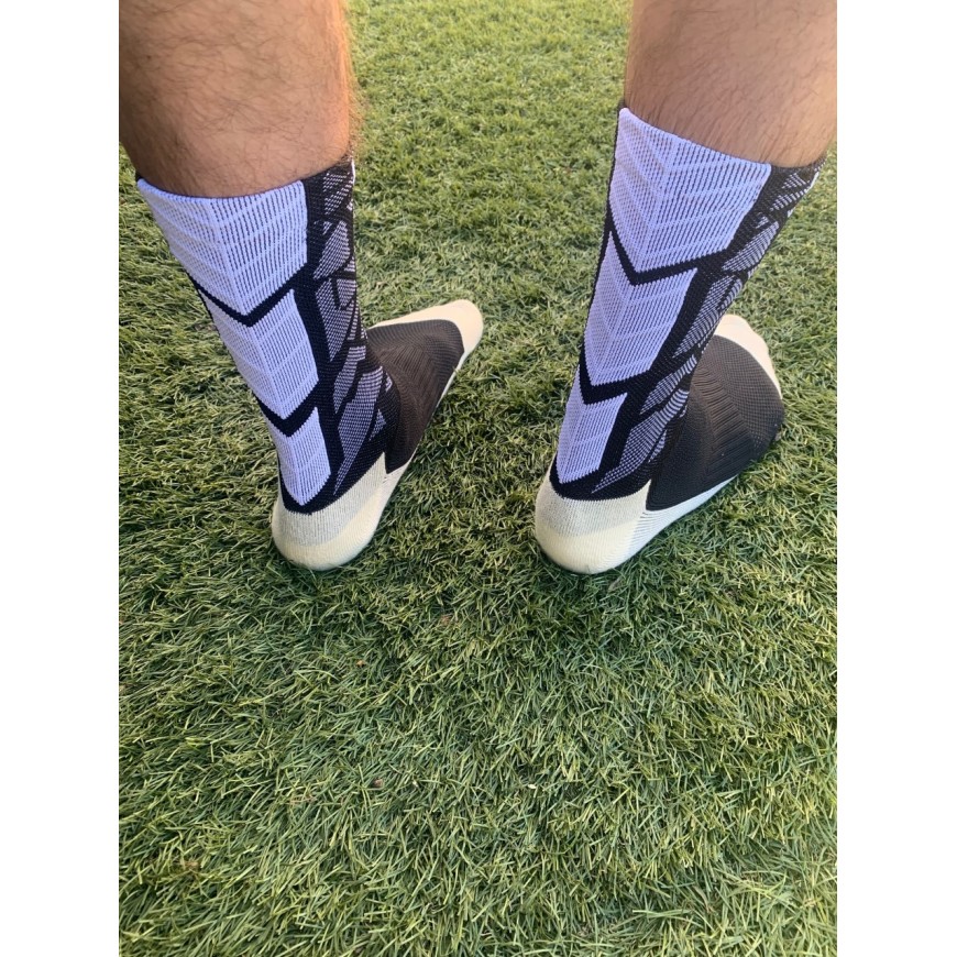 Chaussettes hautes athlétiques noires pour femmes